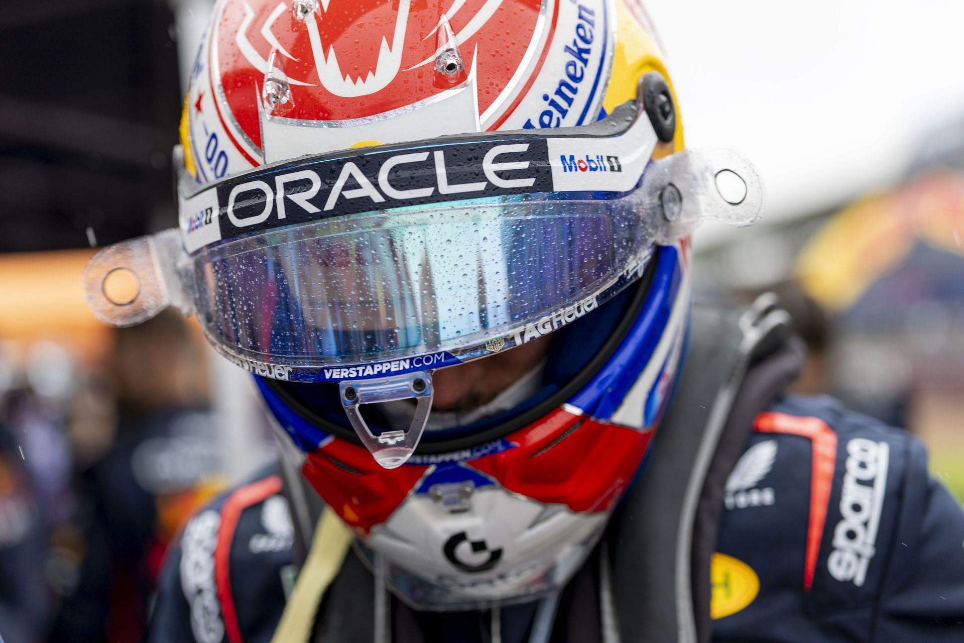 Max Verstappen (1) before the F1 Grand Prix of Great Britain. Source: Getty